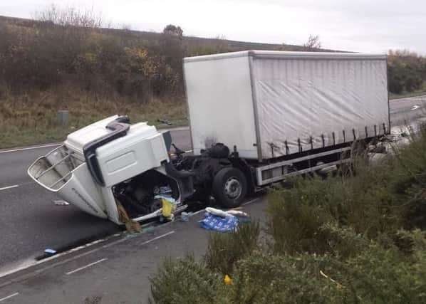 The lorry involved.