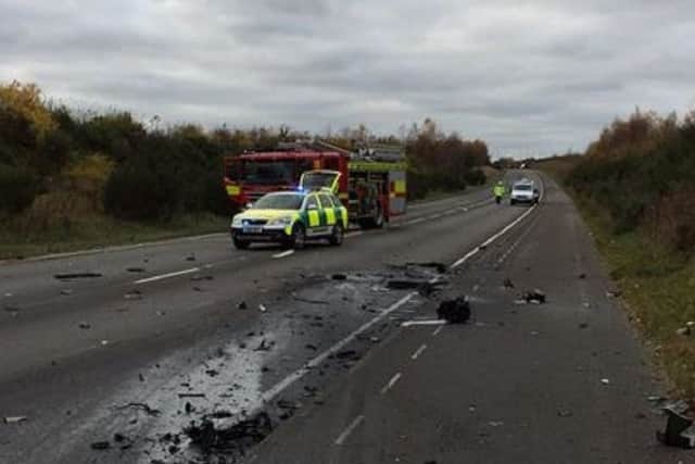Daniel Haggett died after a crash involving three vehicles on the A617.