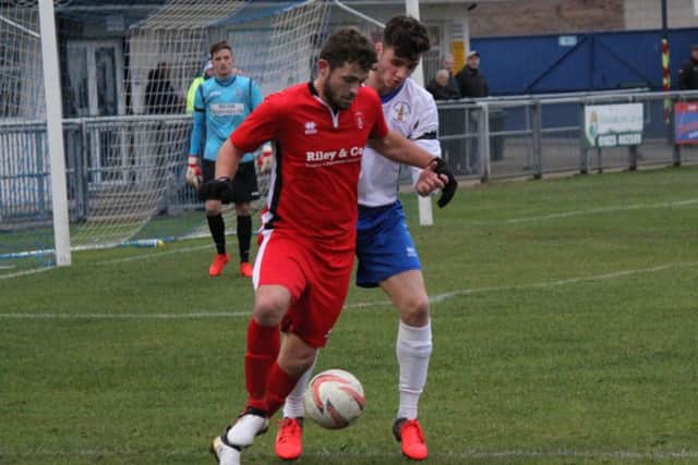 Action from the clash between Rainworth and Clipstone. Photo by Daniel Walker.