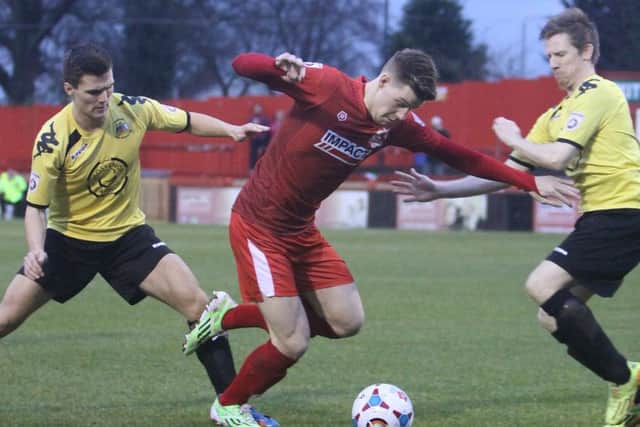 Alfreton Town v Bradford Park Avenue (yellow), Joe Ironside