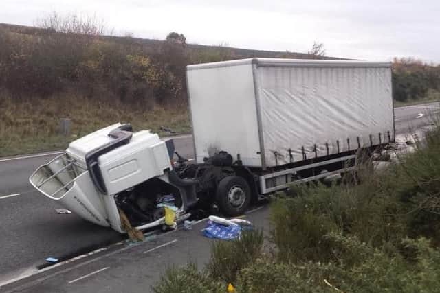 The scene of the crash in which Daniel Haggett died. (Photo submitted).