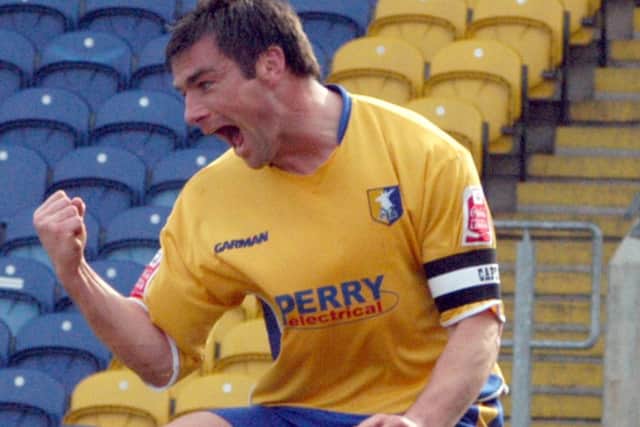 Ritchie Barker celebrates