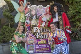 Peter Pan stars Jessica Punch as Peter Pan, Marc Baylis as Captain Hook, Adam Moss as Smee and Holly Atterton as Tinker Bell.
