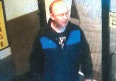 Police want to speak to this man in connection with the incident.