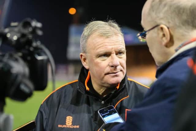 Mansfield Town's Manager Steve Evans - Pic Chris Holloway