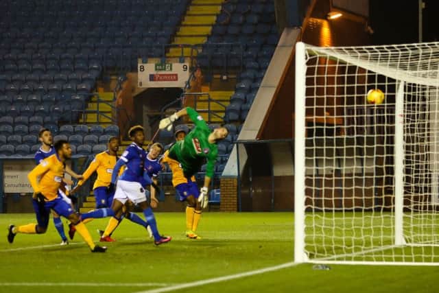 Mansfield Town find the net  - Pic by Chris Holloway