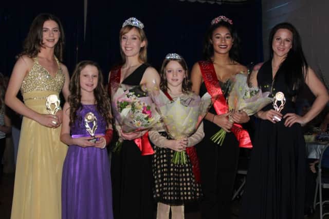 Pageant winners (from left) Layla Allsop, Jasmine Allsop, Dawn Jowett, Amelia Roberts, Masika Eves and Kelly Hickinbotham.