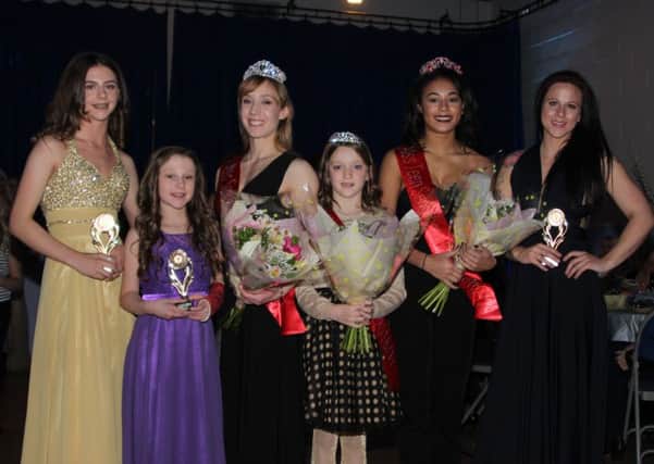 Pageant winners (from left) Layla Allsop, Jasmine Allsop, Dawn Jowett, Amelia Roberts, Masika Eves and Kelly Hickinbotham.
