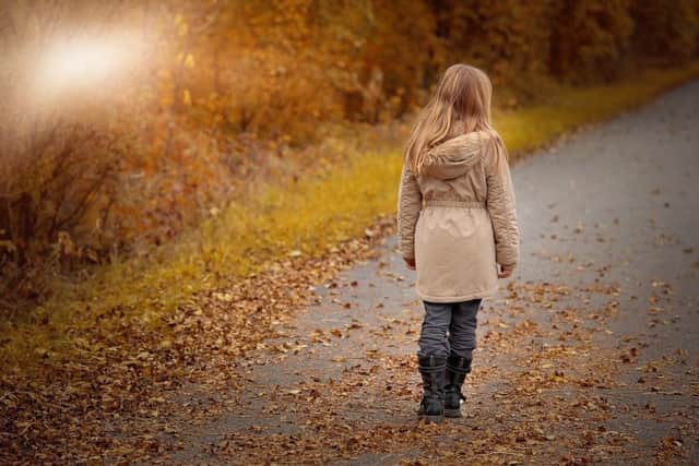 Child walking.