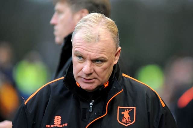Mansfield Town manager, Steve Evans.