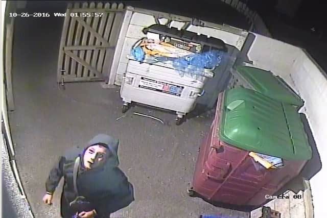 Police would like to speak to this man in connection with the attempted burglary.
