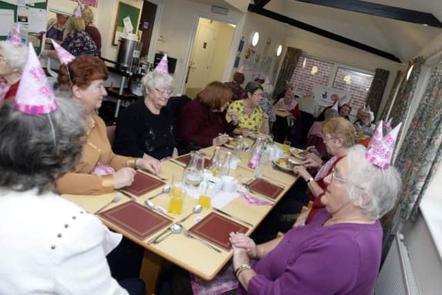 Lynds Close Luncheon club in Edwinstowe. A full house attend for the meal
Picture: Sarah Washbourn / www.yellowbellyphotos.com