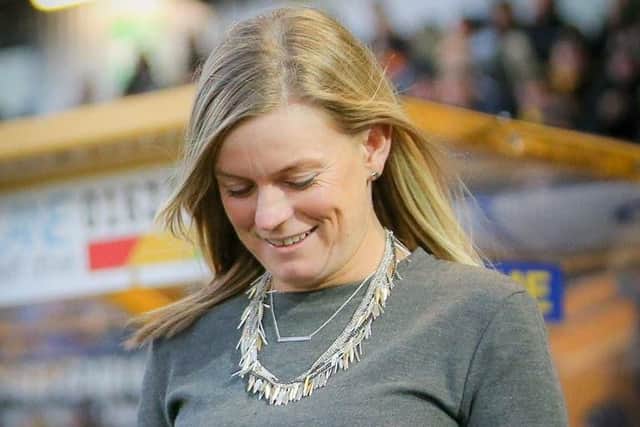 Toni Fearick was shocked as her husband-to-be got down on one knee at the Boxing Day match against Morecombe.