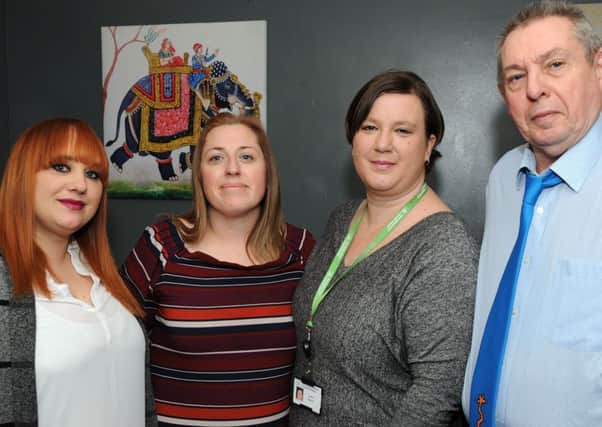 Co-founders of a Suicide Support Group, Vicki Zurek, left, and Kelly Morgan, second left, with Councillors, Colleen Harwood and Alan Bell who have supported the new group.