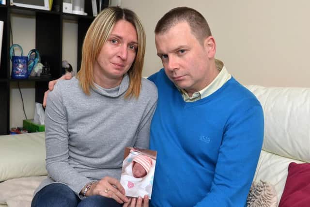 Grieving couple, Aga and Jay West tell of their ordeal at King's Mill Hospital.