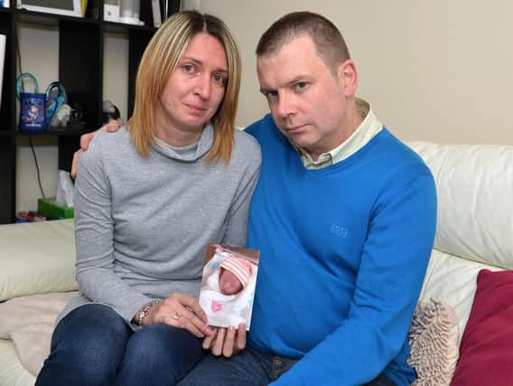 Grieving couple, Aga and Jay West tell of their ordeal at King's Mill Hospital.