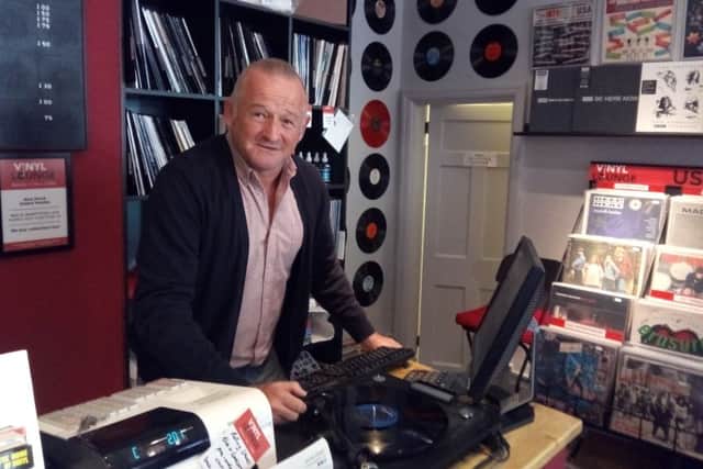 Richard Vickerstaff owner of Vinyl Lounge independent record shop in Mansfield.