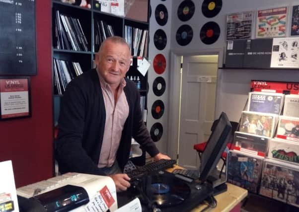 Richard Vickerstaff owner of Vinyl Lounge independent record shop in Mansfield.
