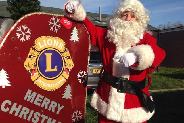 It's a Merry Christmas from Santa on his annual sleigh run in Edwinstowe and the surrounding villages.