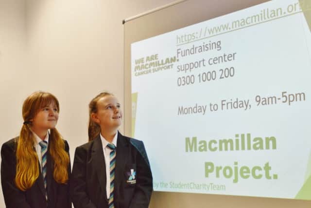 Caitlin Tucker (left) and Taya Brocklehurst, who have set up the Student Charity Team at Shirebrook Academy to raise money for good causes.