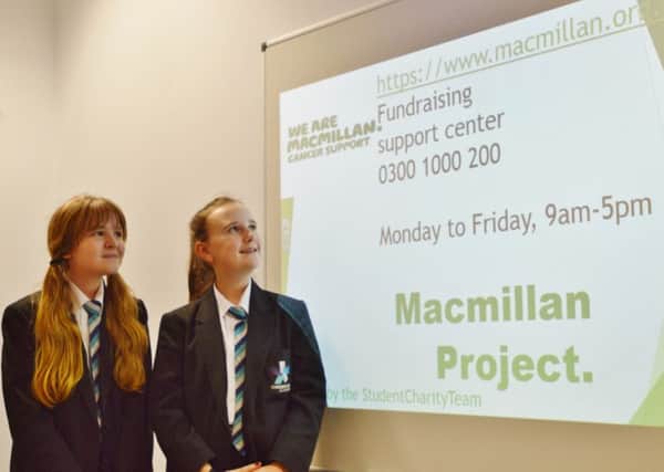 Caitlin Tucker (left) and Taya Brocklehurst, who have set up the Student Charity Team at Shirebrook Academy to raise money for good causes.
