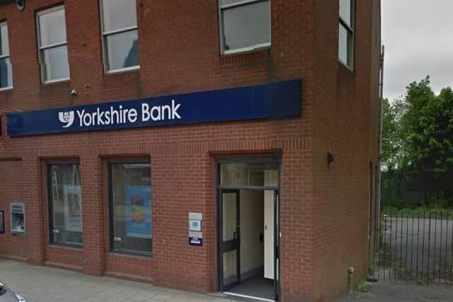The Alfreton branch of Yorkshire Bank which will close in June.