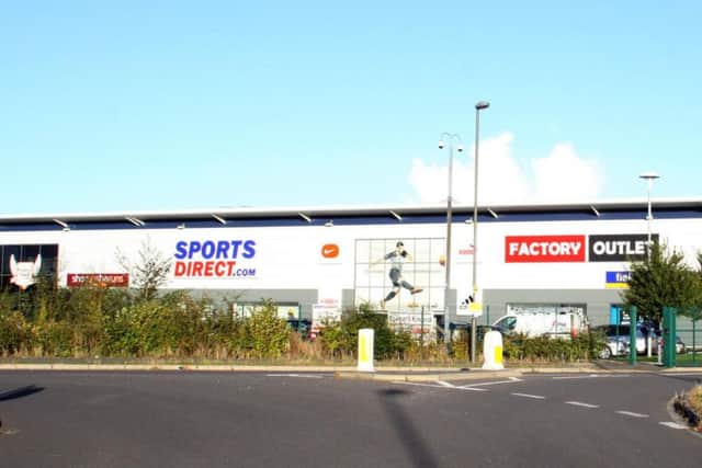 Sports Direct's warehouse and headquarters at Shirebrook.