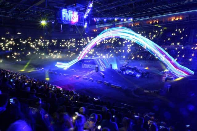 A packed crowd lighting up Sheffield Arena with their mobiles