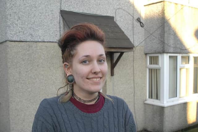 Eve Deakin, 24, had to wait for her new home to be repaired before she could move in.