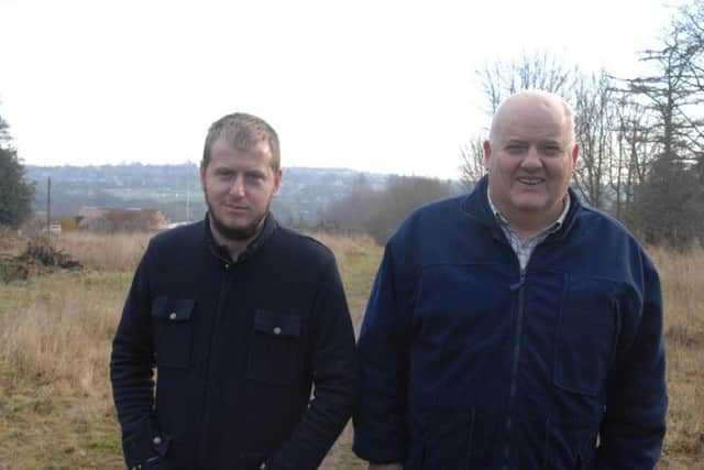 Benjamin and Aaron Smith are a father and son business working on the site.