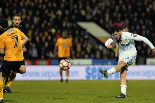 Alex Mowatt scored for Leeds United against Cambridge in the FA Cup this month