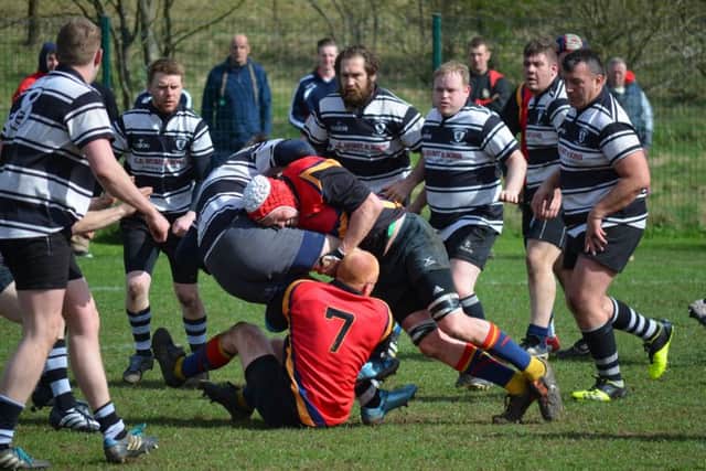 Action from Ashfield Rugby Union Football Club, who received Lottery funding in 2015/16.