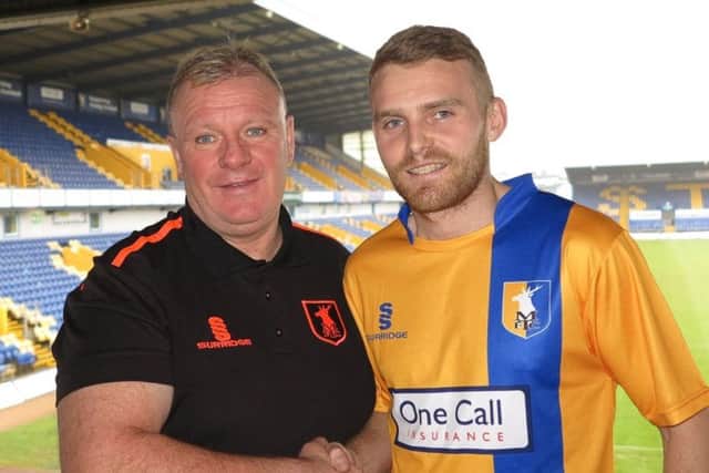 Steve Evans with Alfie Potter