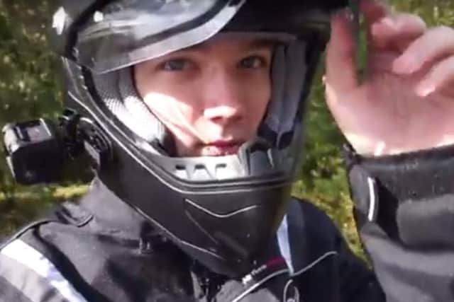 The keen motorcyclist was a huge lover of engines and worshipped his first moped. His family say they imagine him racing with h is granddad who also passed away recently. (Source: YouTube)