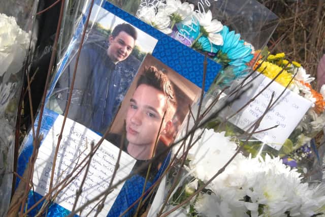 Touching tributes are being left on Peafield Lane after Lewis Crouch, 16, died in moped crash