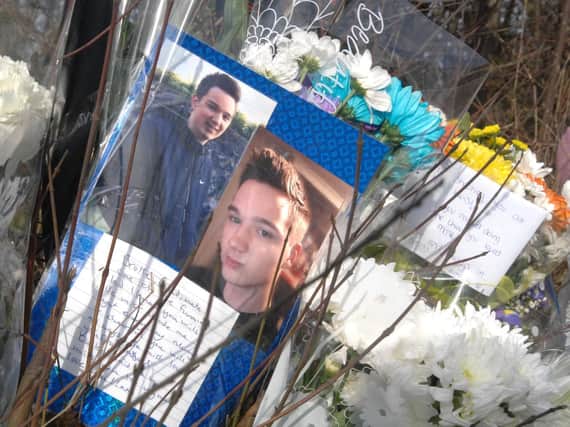 Touching tributes are being left on Peafield Lane after Lewis Crouch, 16, died in moped crash