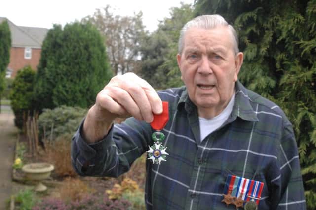 Clement Grace, 93, from Edwinstowe has been awarded the French Legion d'Honneur.