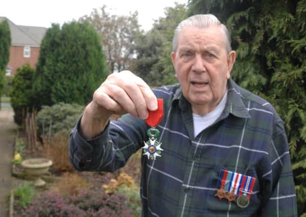 Clement Grace, 93, from Edwinstowe has been awarded the French Legion d'Honneur.