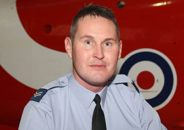 Corporal Shaun Kelly, a key member of the Red Arrows display team.