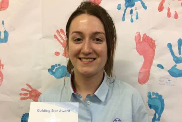 Twenty-year-old Brownie leader Laila Elson, of Blidworth, who has received the prestigious Guiding Star award.