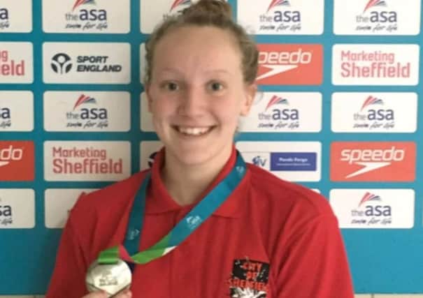 Swimmer Lily Boseley, who won three gold medals at the Yorkshire Championships.