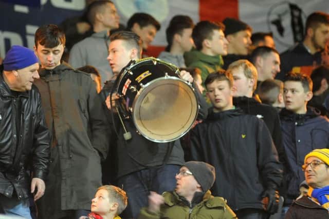Stags v Accrington Stanley.Fans gallery.