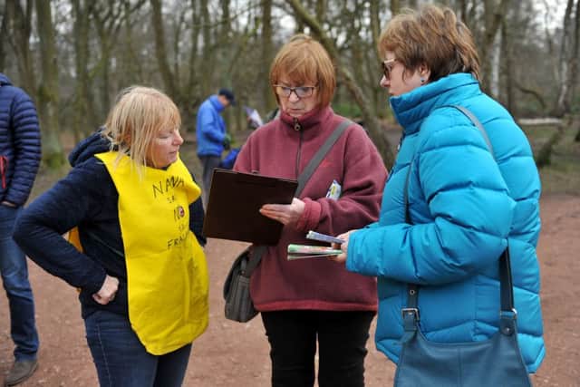 Anti-fracking demo at Sherwood Forest, signing the anti-fracking petition