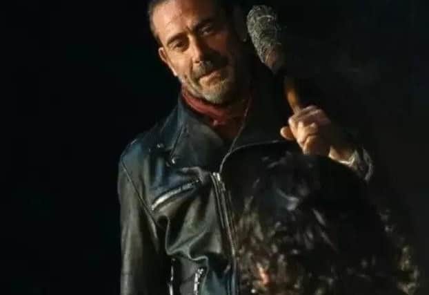 In the show, Negan kills one of his victims by playing "eenie meenie miny moe."