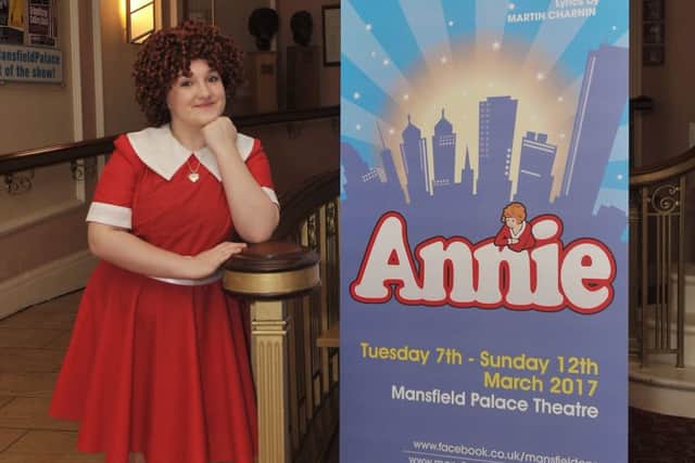 Ella Wragg, 13 is playing the part of Annie, in Mansfield Operatic Society's upcoming production