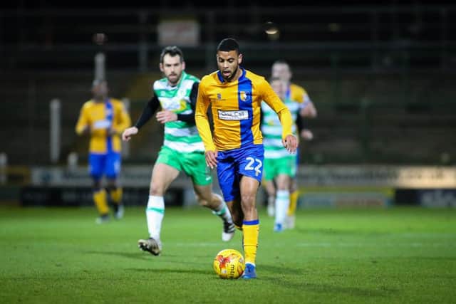 Mansfield Town's CJ Hamilton - Photo by Chris Holloway