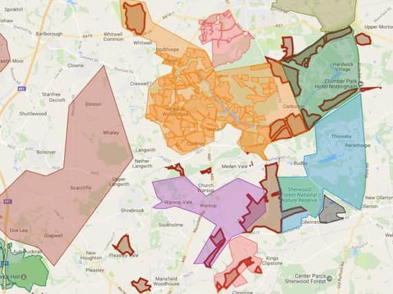 This map by Friends of the Earth shows where private estates overlap with Ineos's planned survey areas - revealed by FOI request.