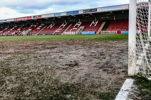 The Cheltenham goal mouth - Photo by Chris Holloway
