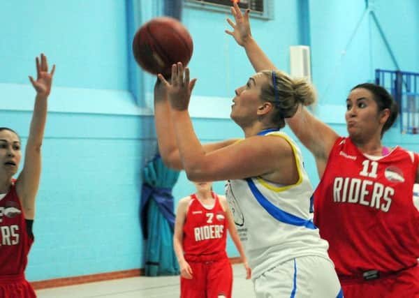 Player/coach Jo Richards, who was disappointed by Mansfield Giants' offensive efforts.