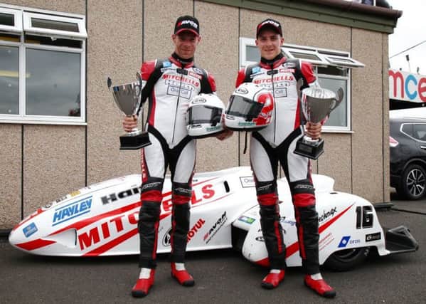 The Birchall brothers, Ben (left) and Tom, with trophies they won last year.